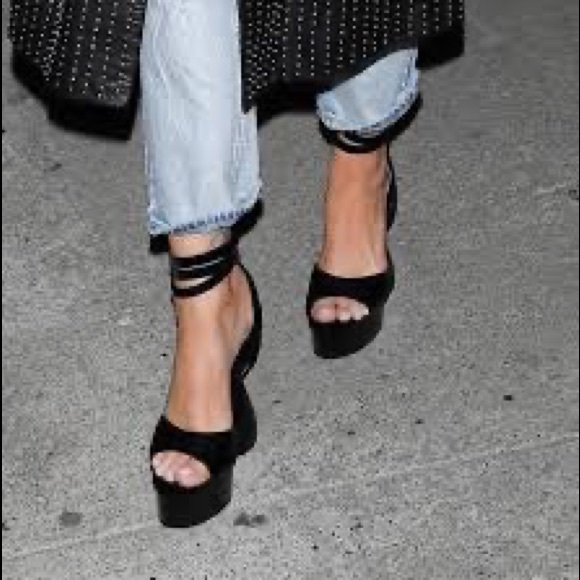 Velvet Disco Platform Sandals - Picture 2 of 3